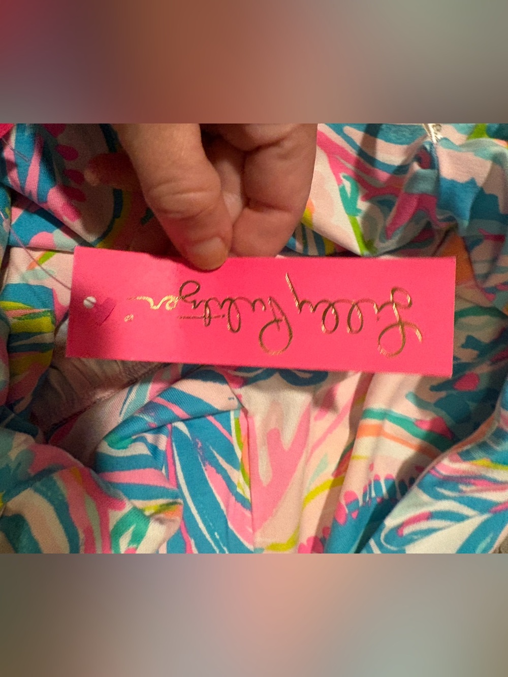 LILLY PULITZER SIZE MEDIUM MOONEY MIDI DRESS *CARNIVALE CORAL* MULTI - Picture 6 of 10